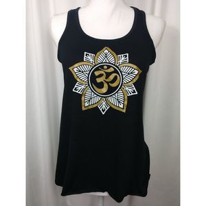 Funk Yoga black gold tank top